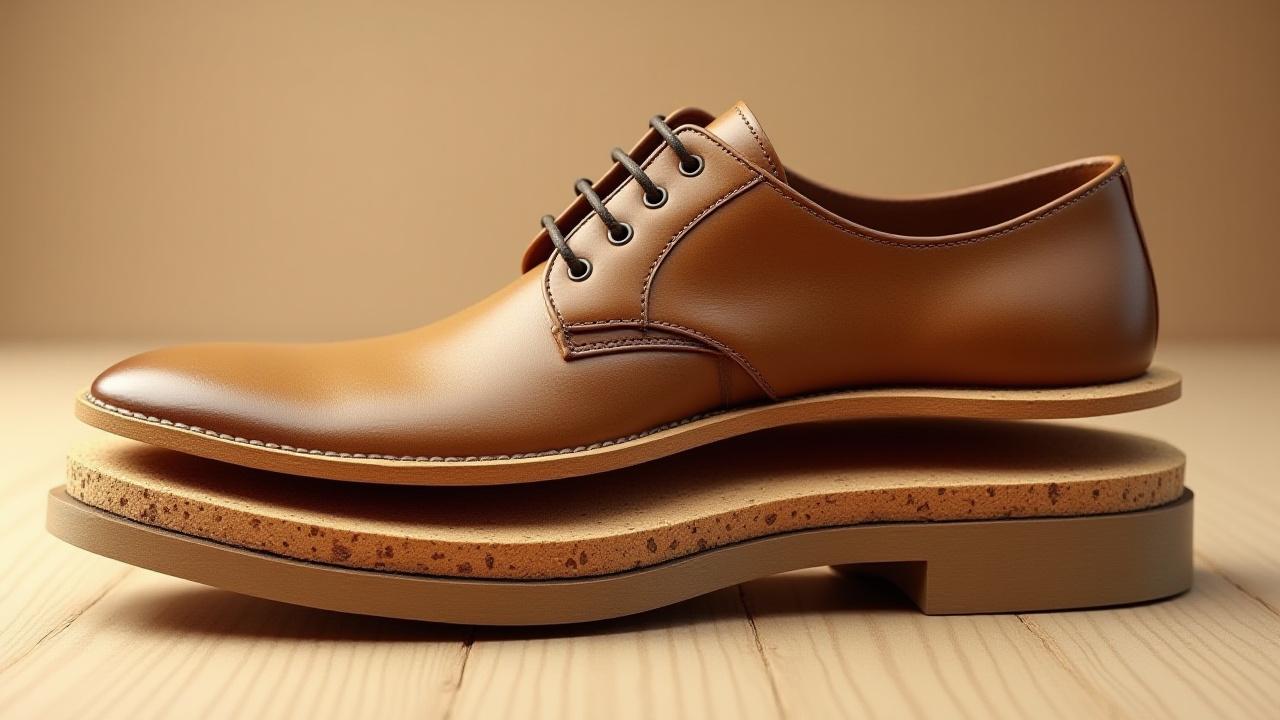 Cross-section diagram of a Goodyear welted shoe showing layers of sole, welt, and upper