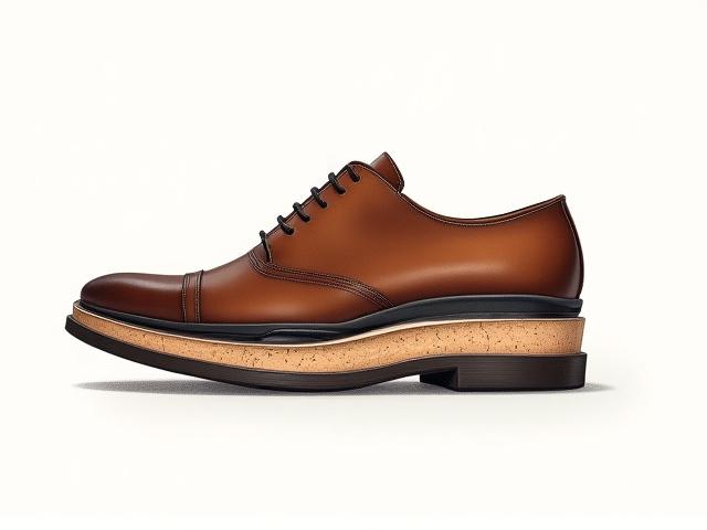 Detailed cross-section illustration of a custom shoe revealing a reinforced, anatomically supportive arch built into the sole.